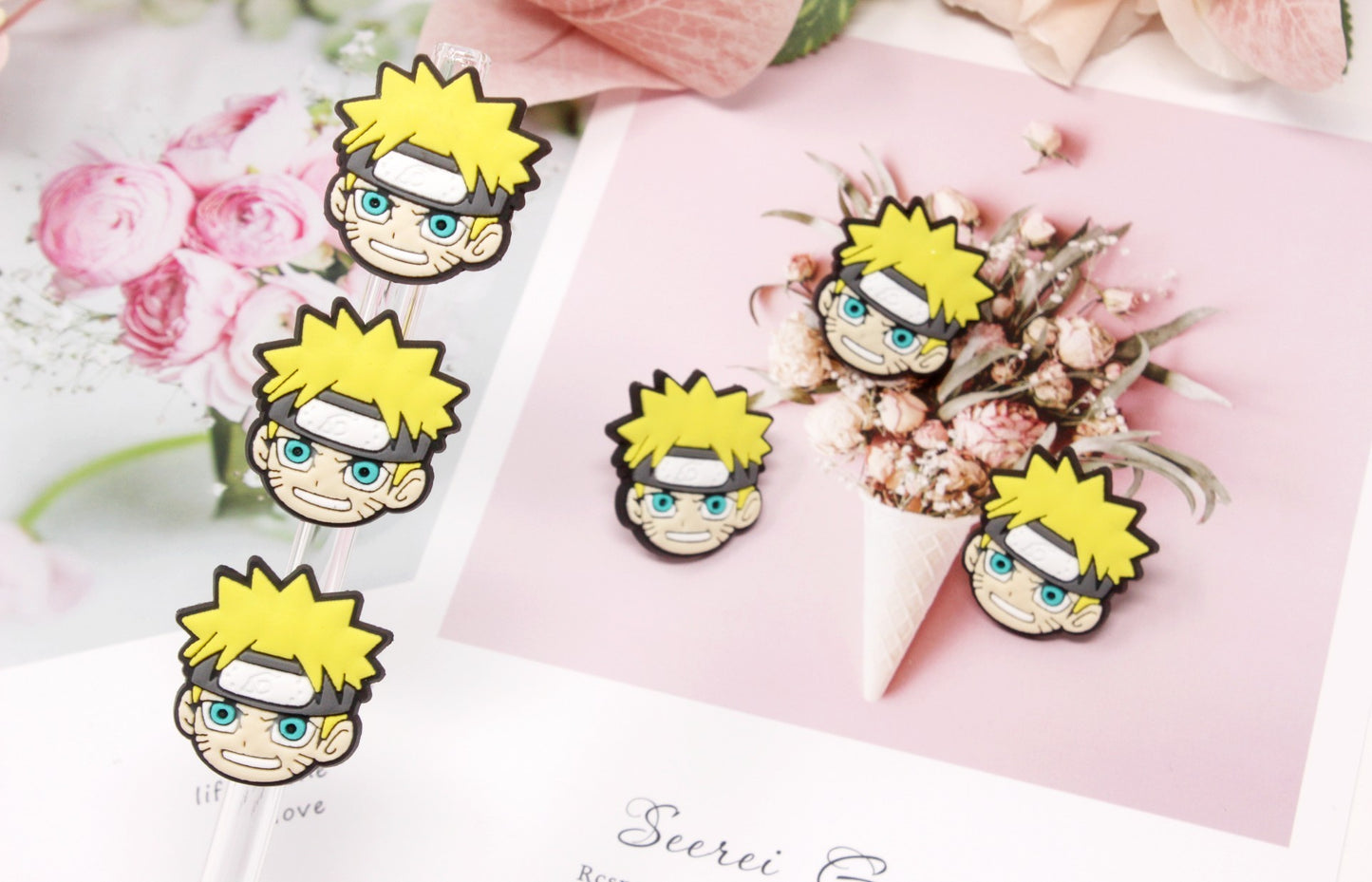 Anime Narutoo Collection Straw toppers