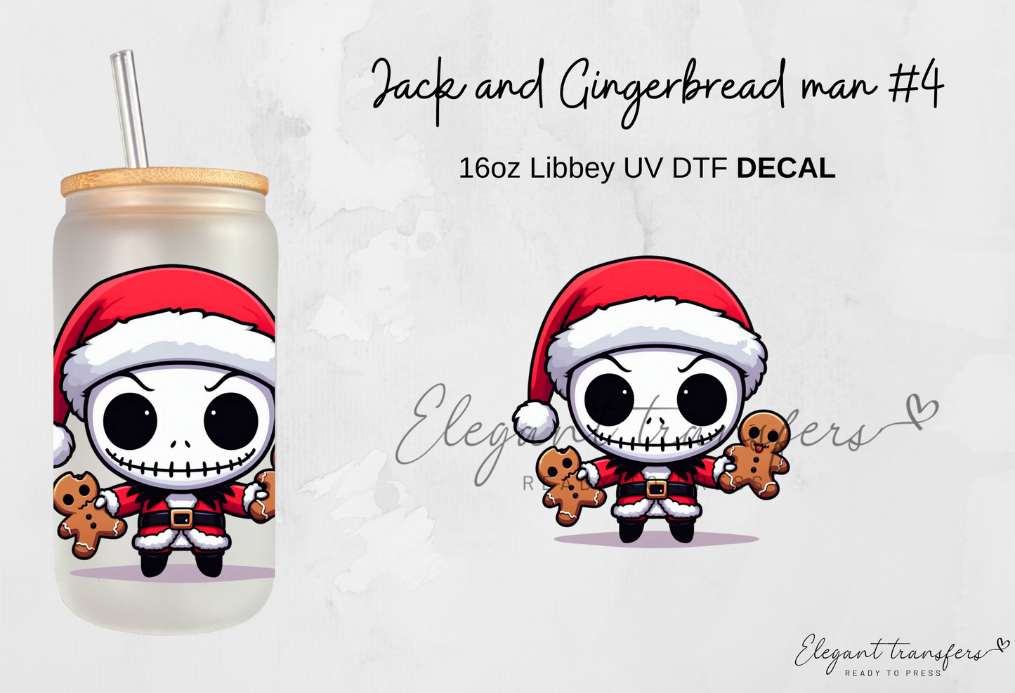 Baby Jack Decals [EXCLUSIVE UV DTF - 16oz Glass Can] | Ready to Apply | Physical Item