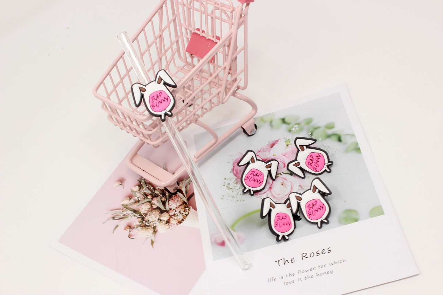 Bad Bunny Collection Straw toppers