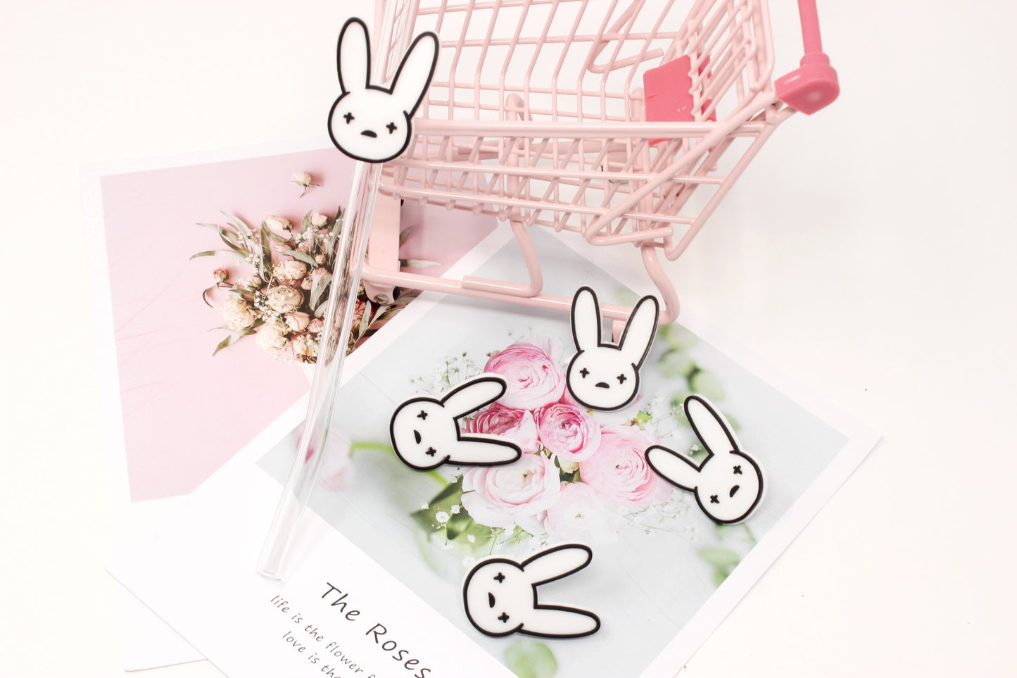 Bad Bunny Collection Straw toppers