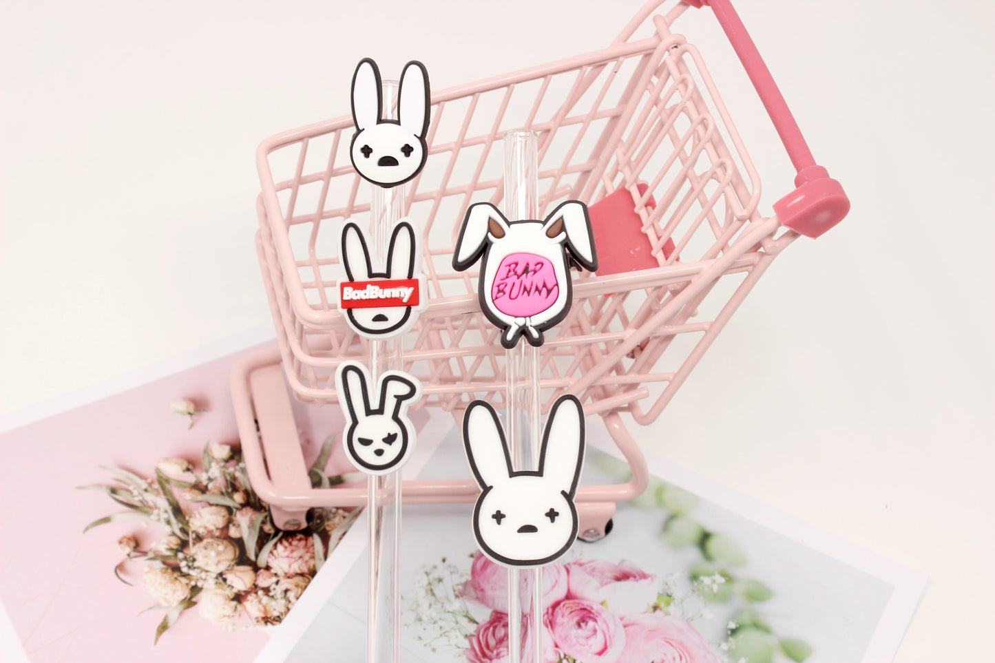 Bad Bunny Collection Straw toppers