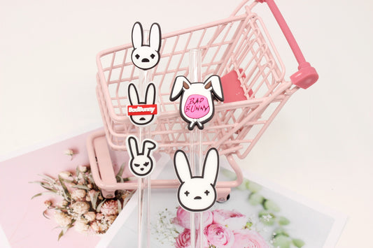 Bad Bunny Collection Straw toppers