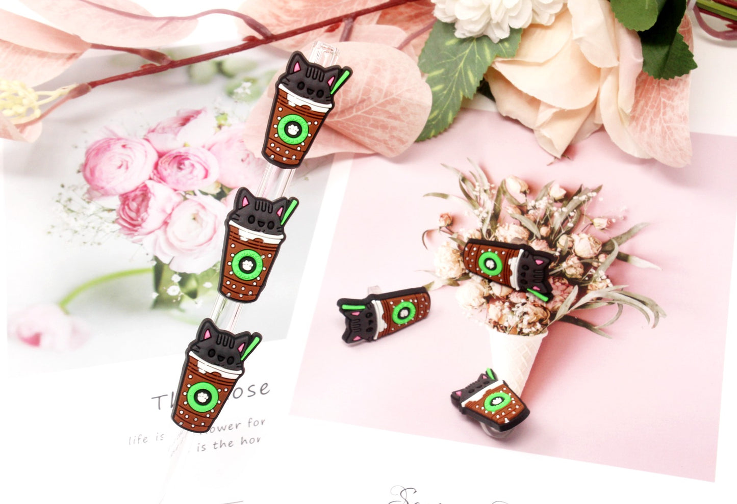 CATppuccino Collection Straw toppers