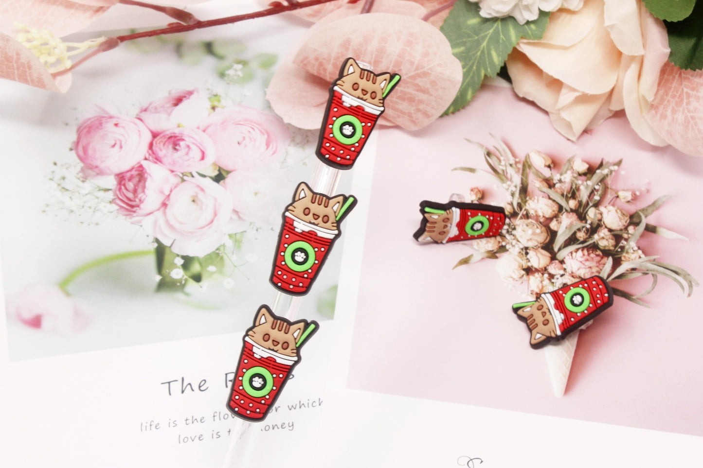 CATppuccino Collection Straw toppers