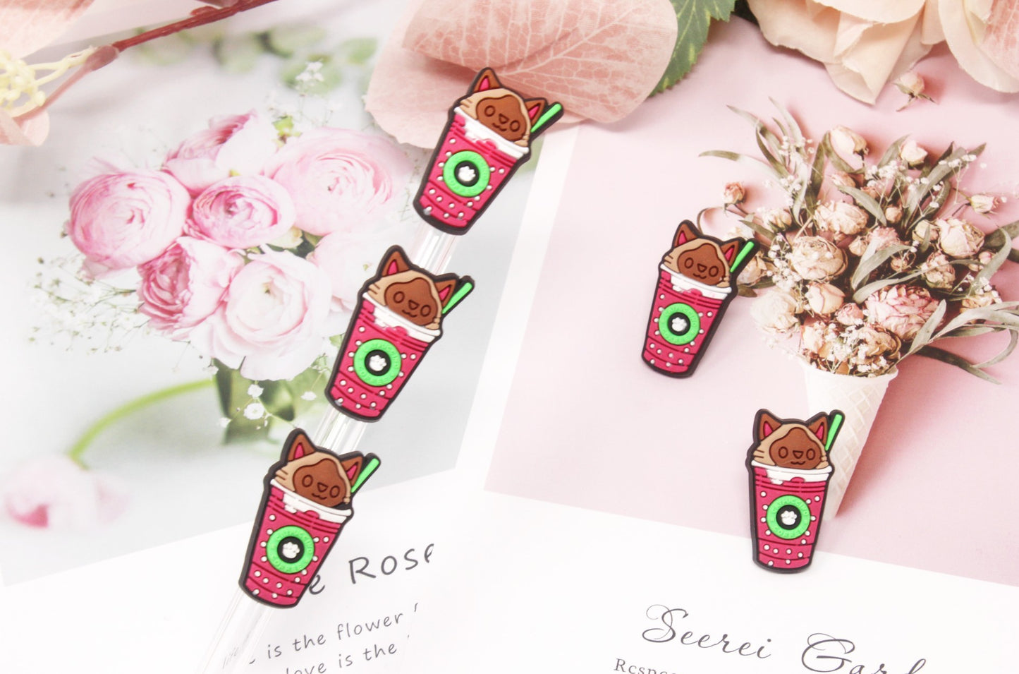 CATppuccino Collection Straw toppers