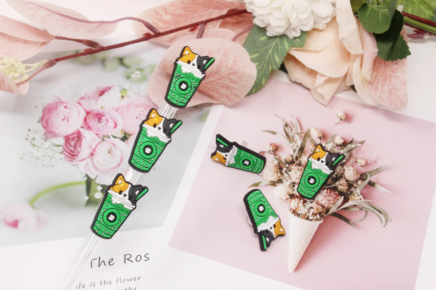 CATppuccino Collection Straw toppers