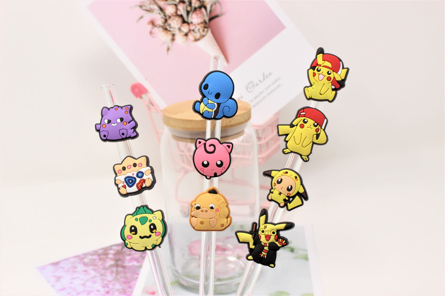 Pokemon Collection Straw toppers