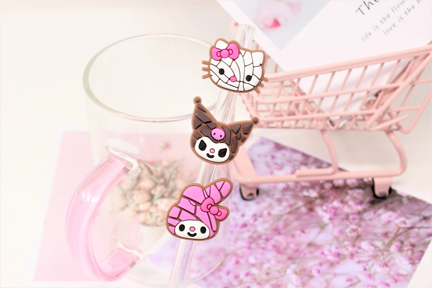 Pan Dulce Characters Collection Straw toppers