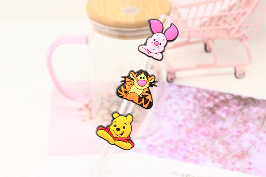 Teddy Bear and Friends Collection Straw toppers