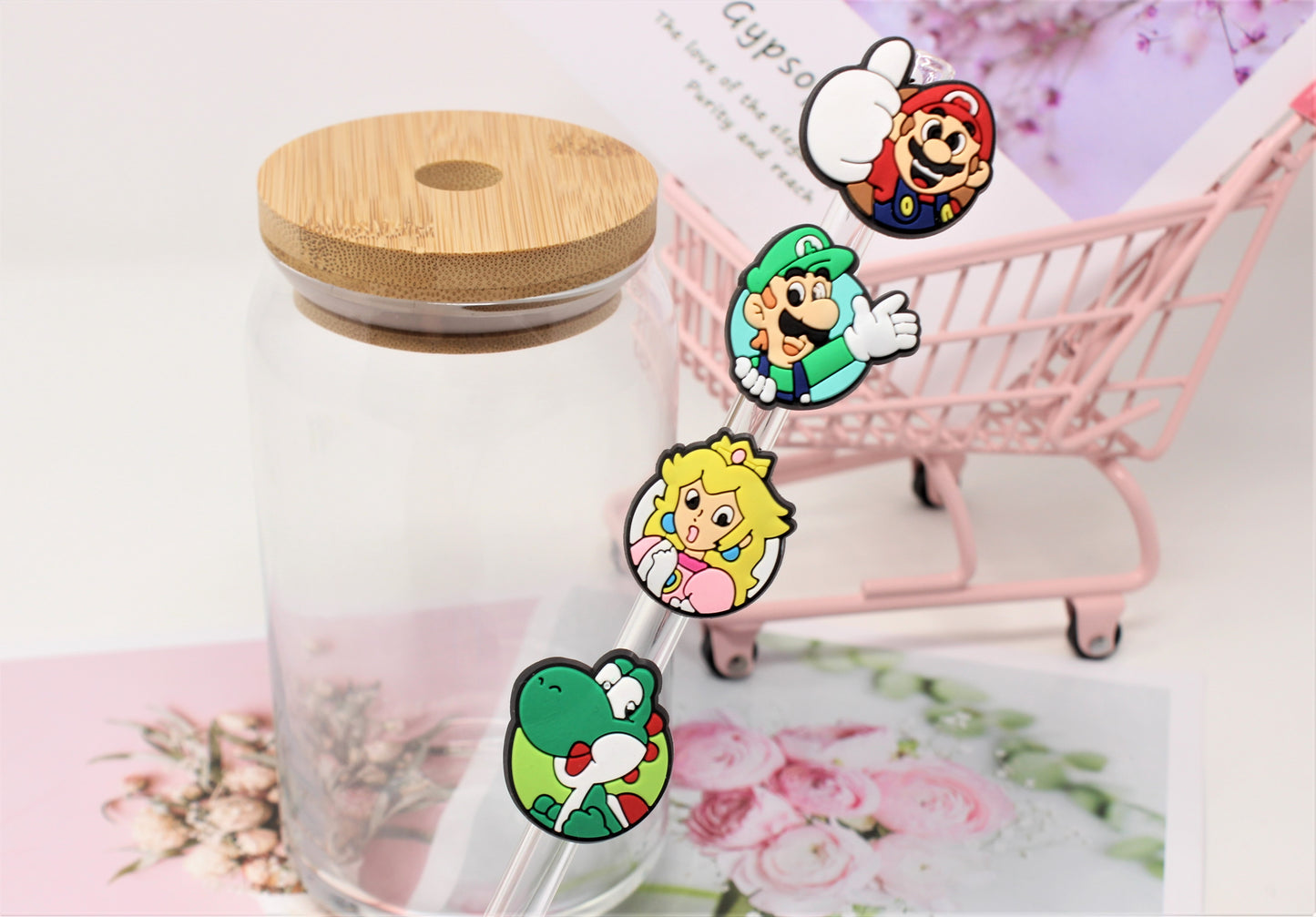 Super Mario Collection Straw toppers