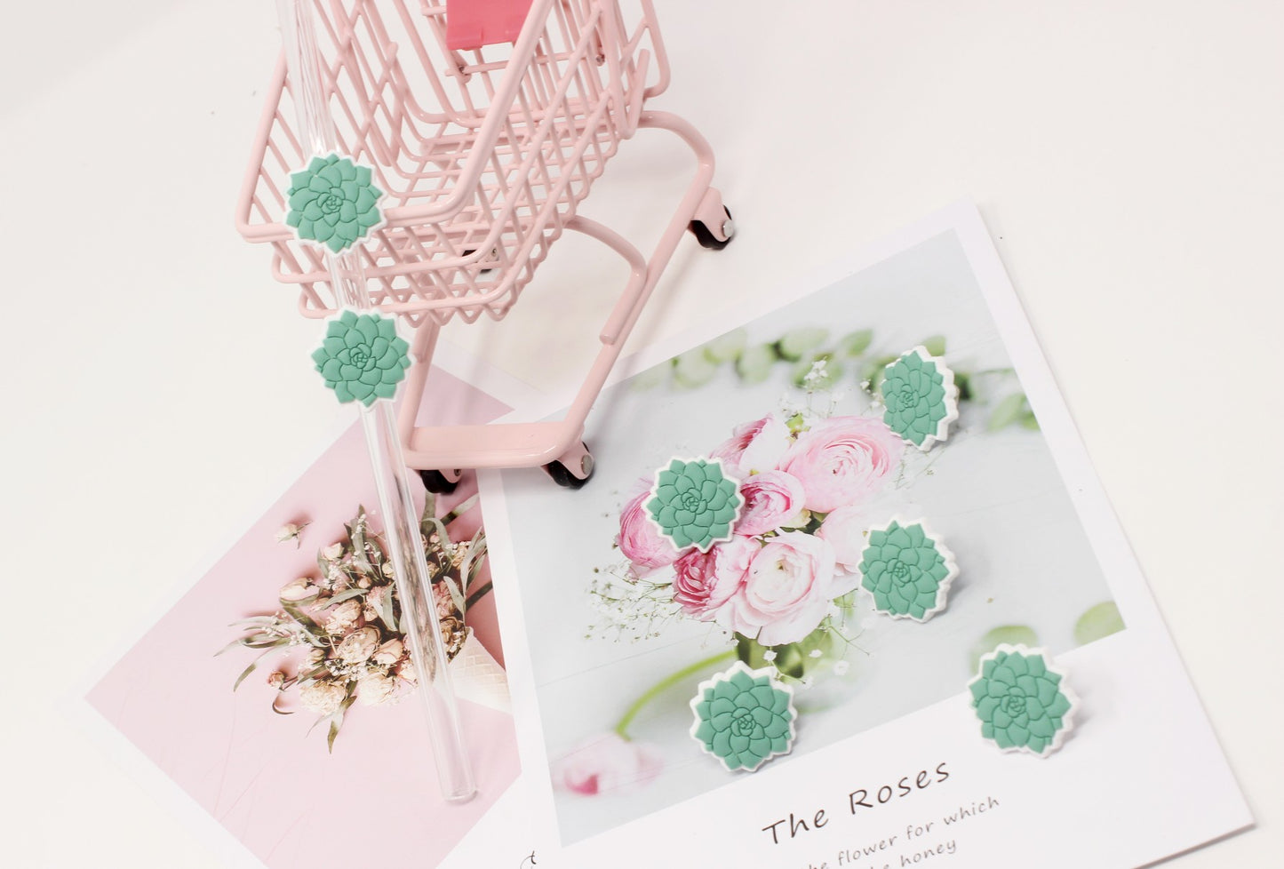 Plants & Flowers Collection Straw toppers