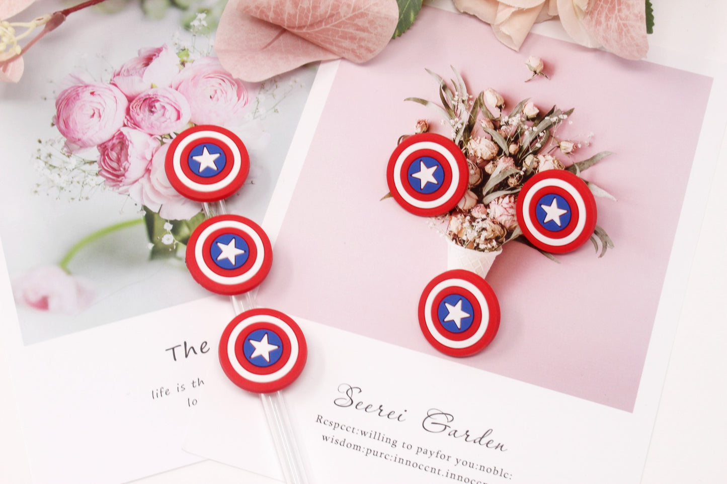 Super Heroes Collection Straw toppers