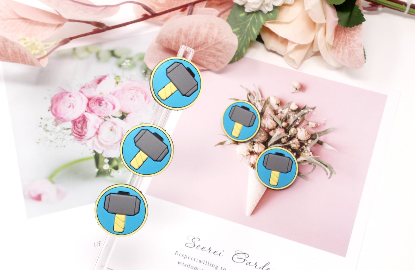 Super Heroes Collection Straw toppers