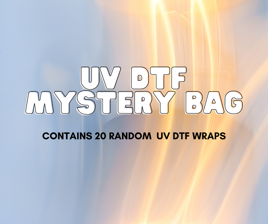 Mystery Bag - 10 OR 20 Uv Dtf Wraps [16oz Libbey Glass Can] | Ready to Apply | Physical Item