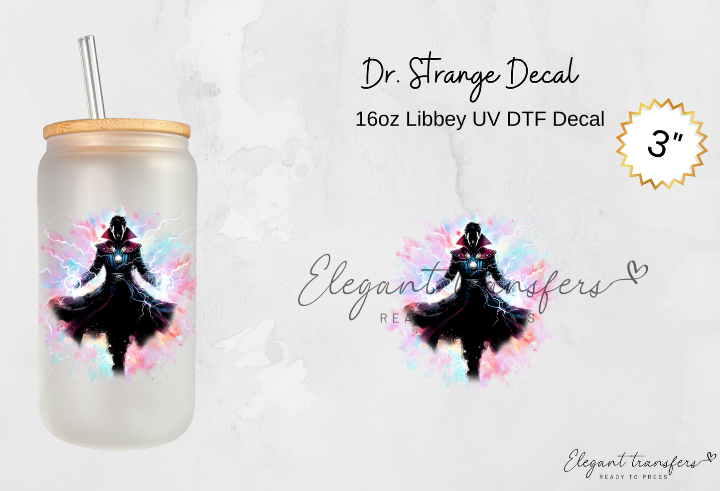 Superhero Collection 3 inch Decal [UV DTF] | Ready to Apply | Physical Product | Transfer (Copy) (Copy)