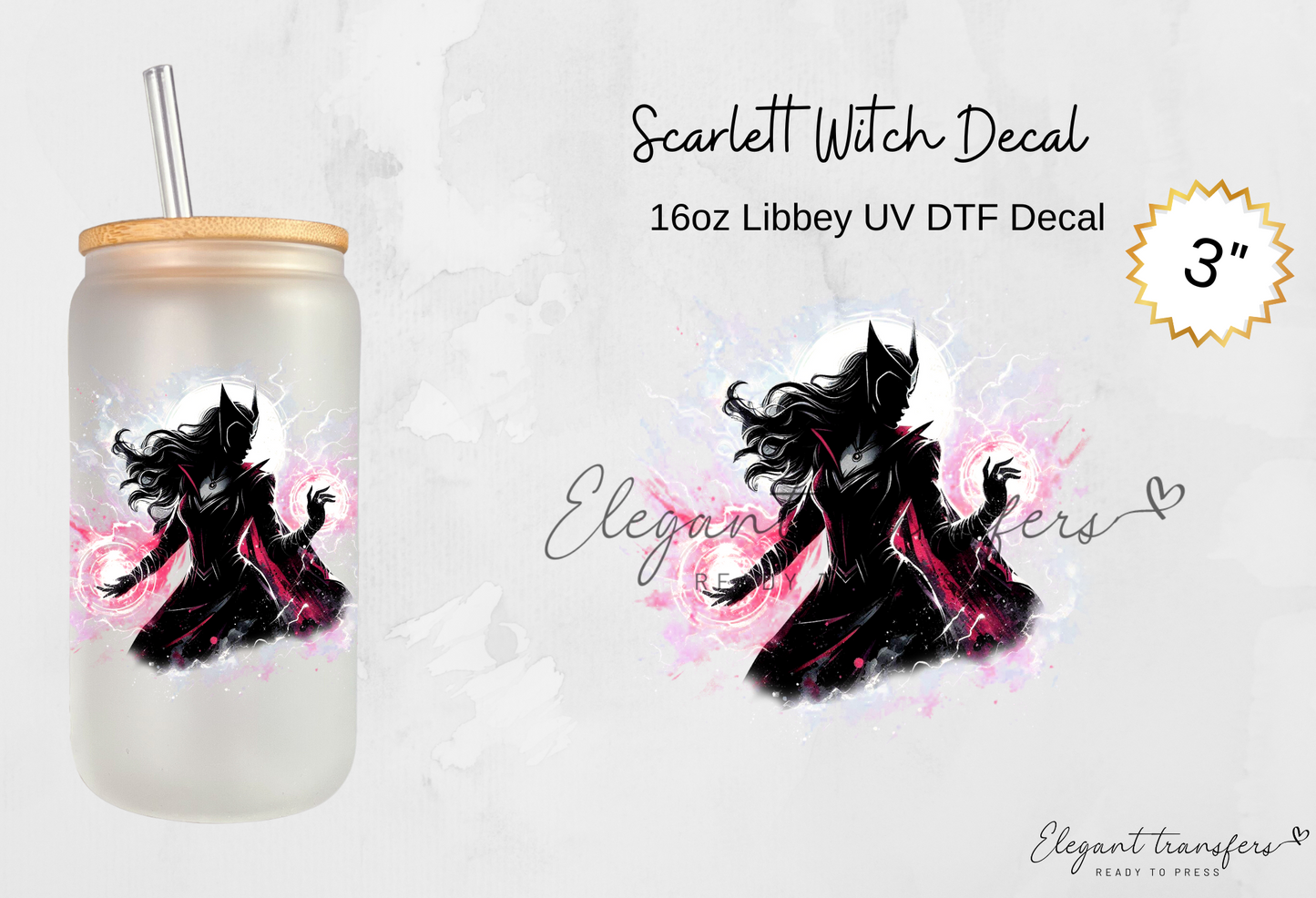 Superhero Collection 3 inch Decal [UV DTF] | Ready to Apply | Physical Product | Transfer (Copy) (Copy)