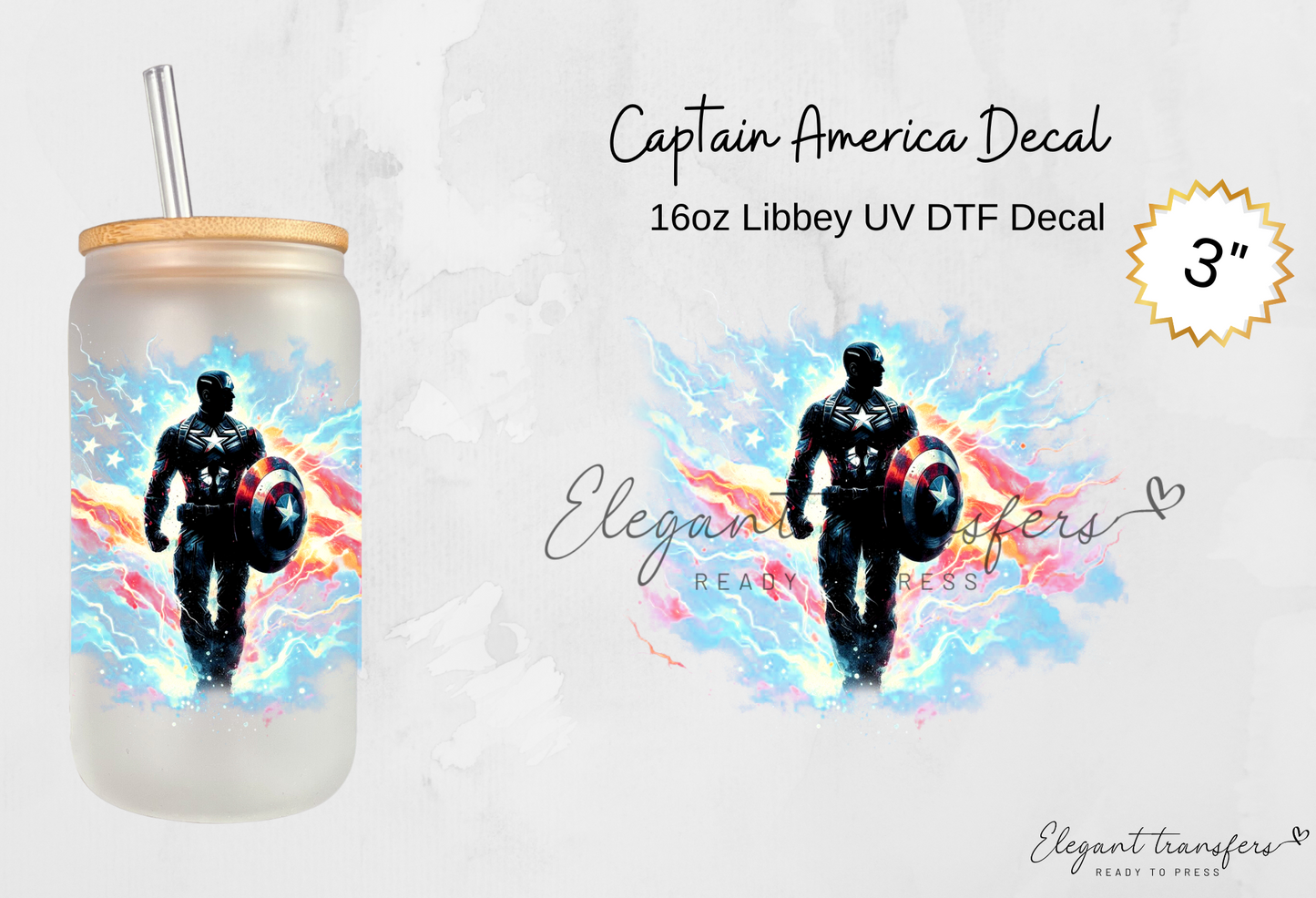 Superhero Collection 3 inch Decal [UV DTF] | Ready to Apply | Physical Product | Transfer (Copy) (Copy)