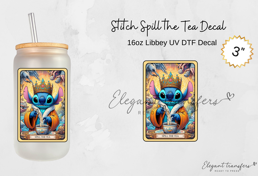 Stitch Tarot Cards 3 inch Decal [UV DTF] | Ready to Apply | Physical Product | Transfer