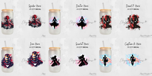 Superhero Collection 3 inch Decal [UV DTF] | Ready to Apply | Physical Product | Transfer (Copy) (Copy)