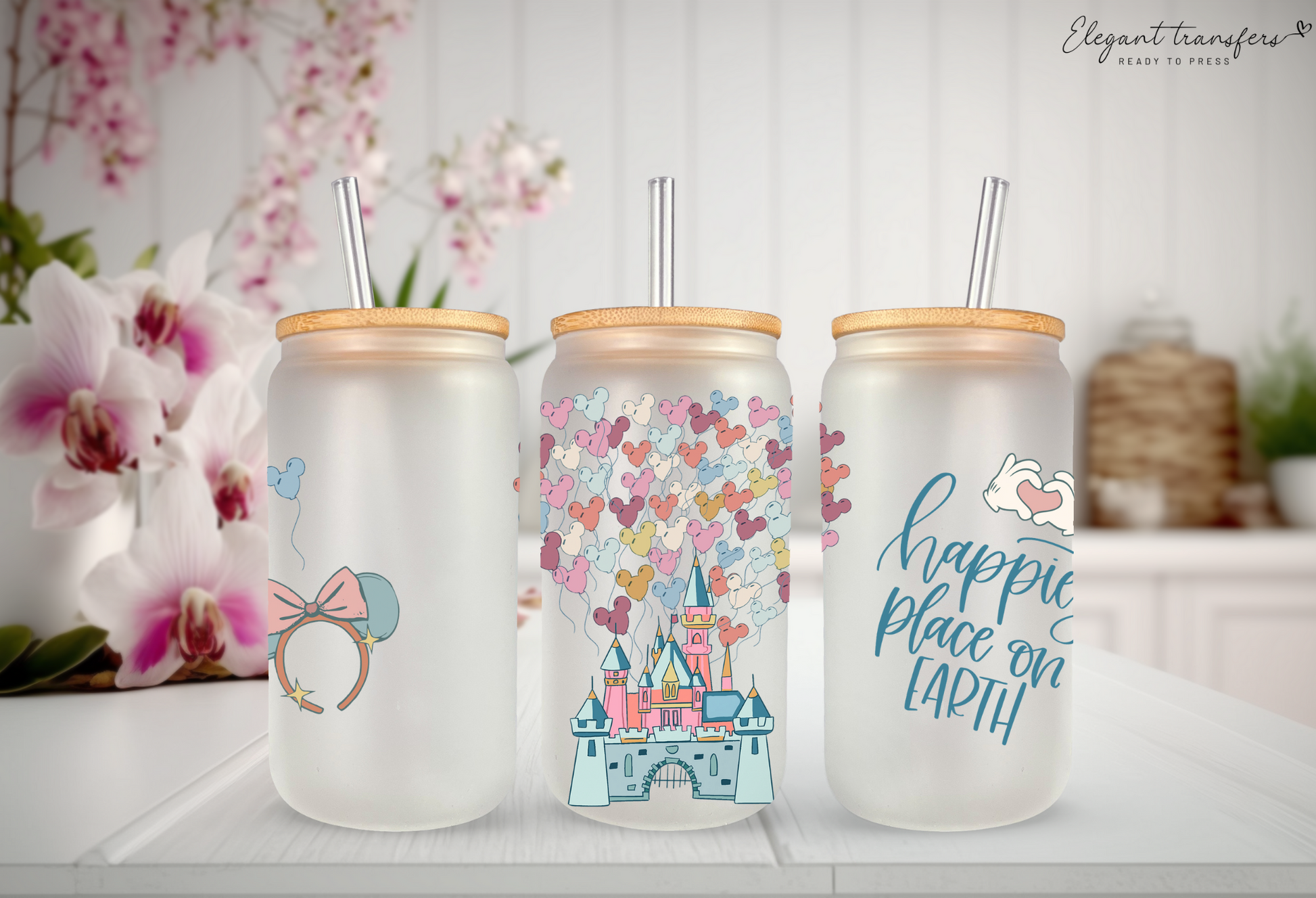 Spring Glass Can Cups