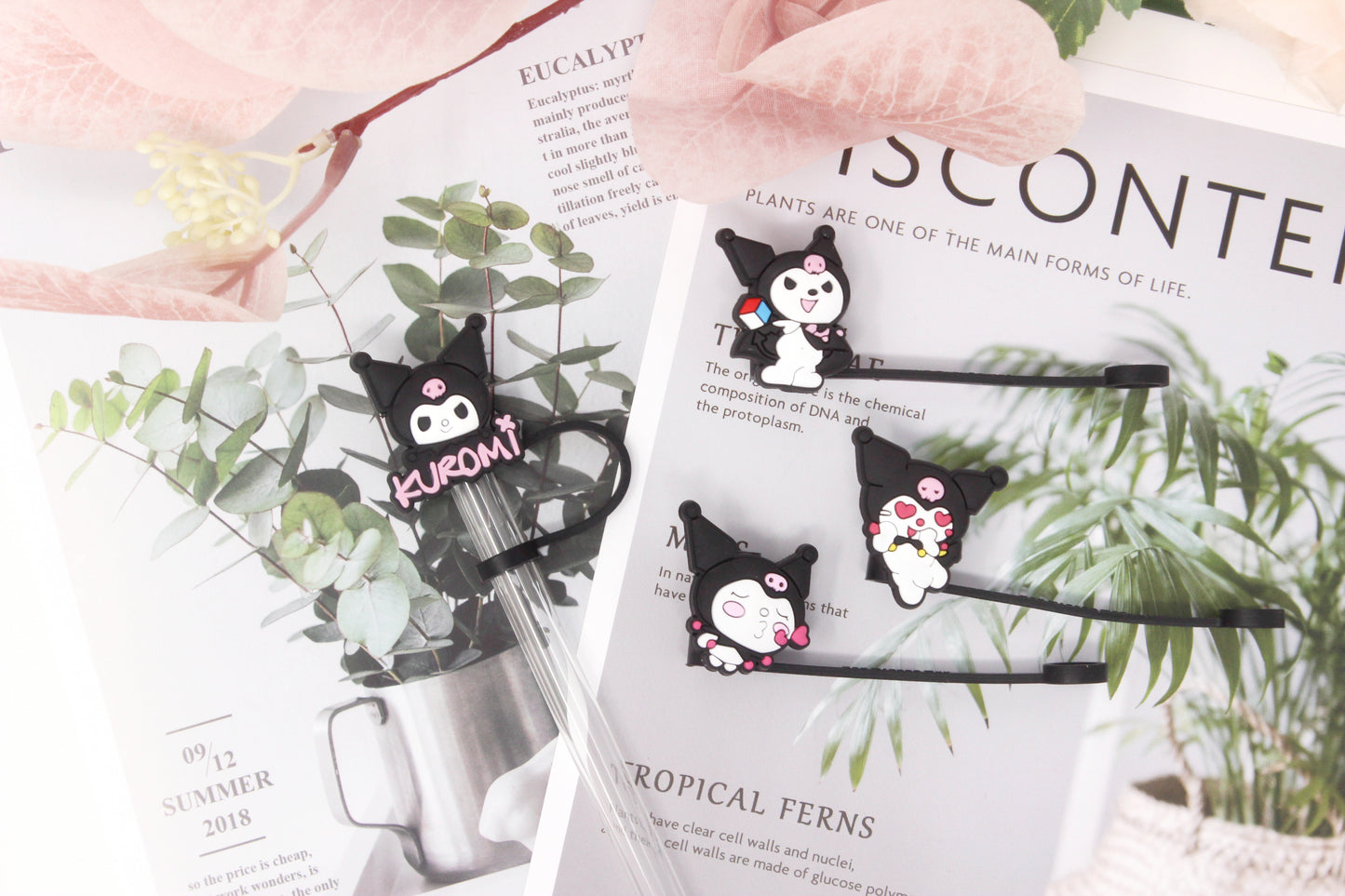 Kuromi Collection Straw Caps