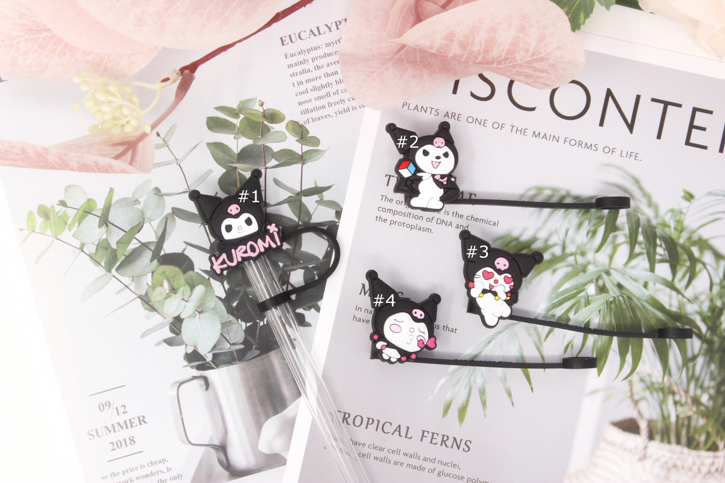 Kuromi Collection Straw Caps