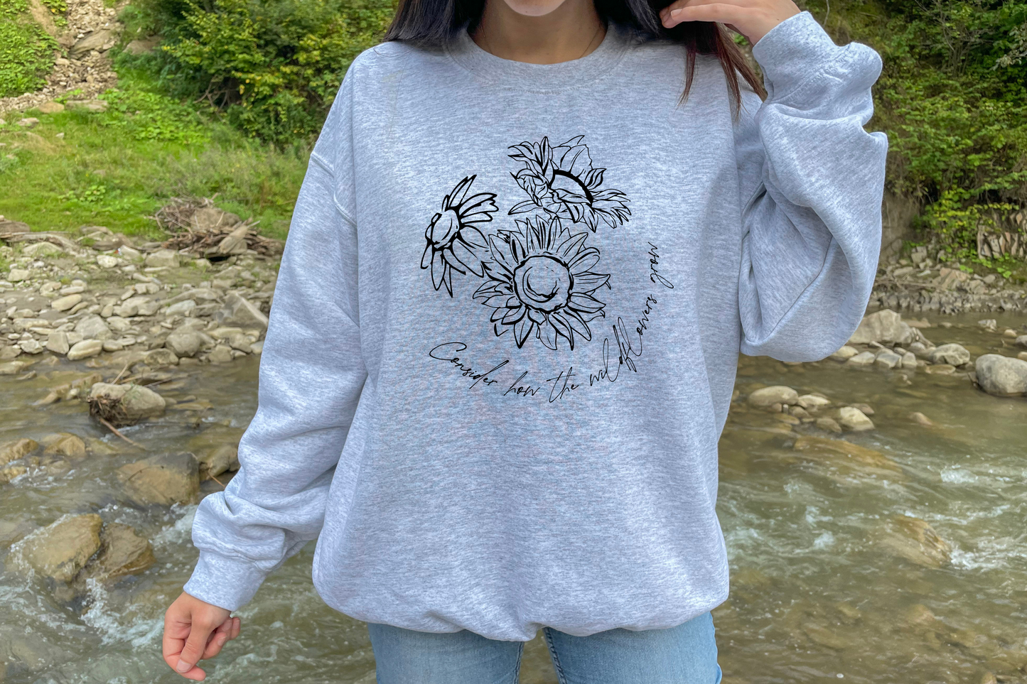 Consider How the Wildflowers Grow [DTF] | Ready to Apply | This is a Physical Product | Transfer |
