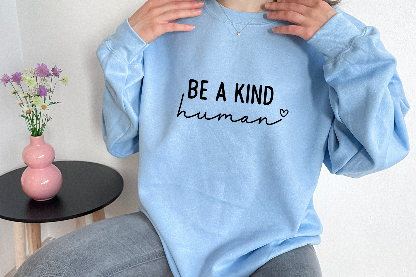 Be A Kind Human [Screen Print] | Ready to Apply | This is a Physical Product | Transfer |