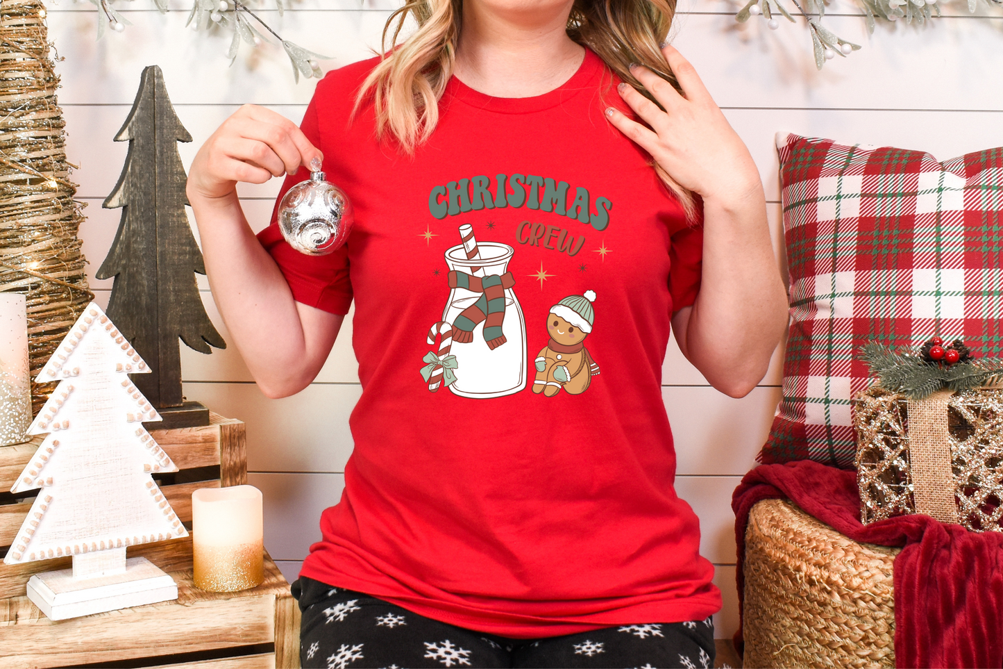 Christmas Crew [DTF] | Ready to Apply | This is a Physical Product | Transfer |