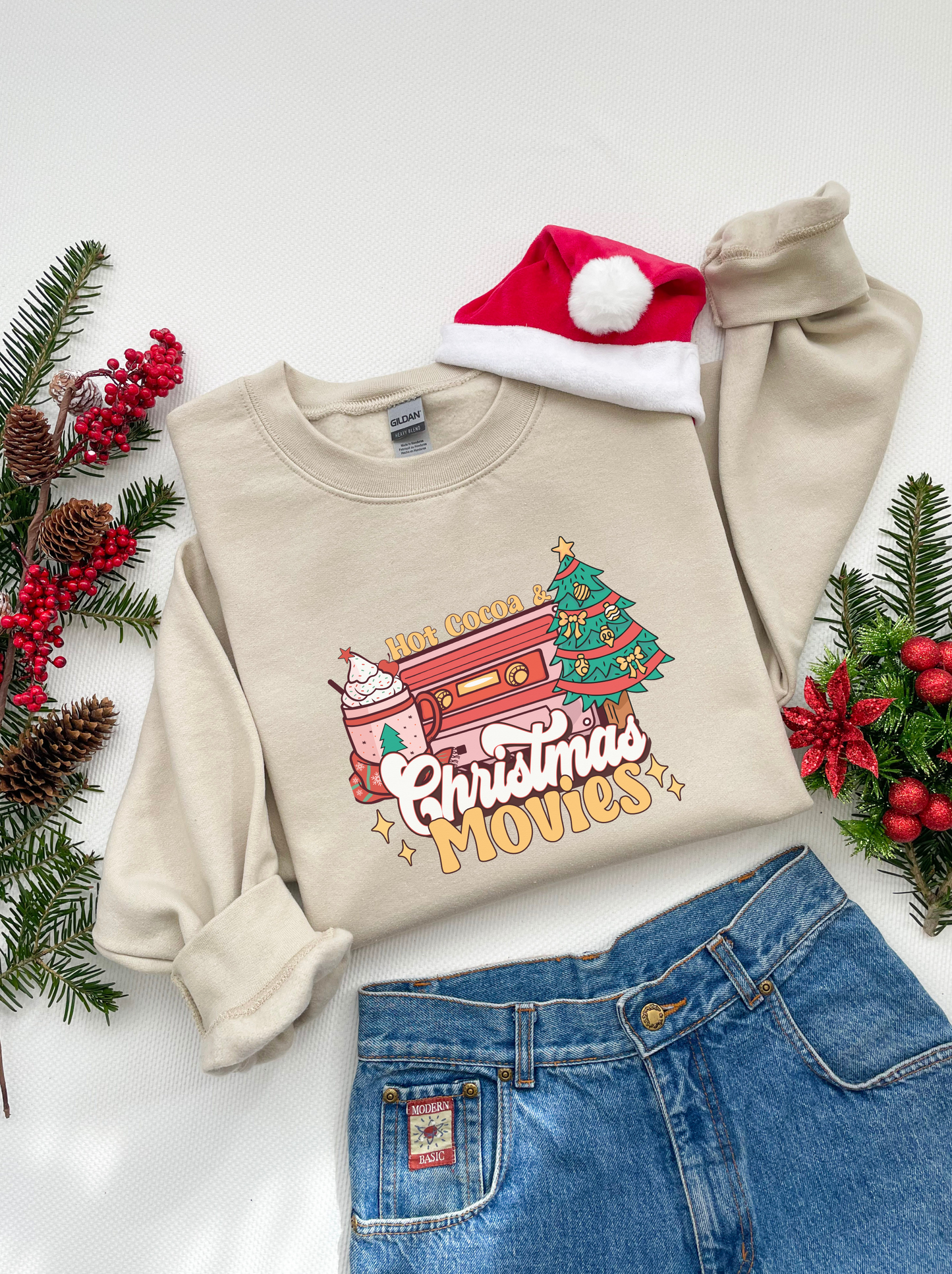Christmas Movies [DTF] | Ready to Apply | This is a Physical Product | Transfer |